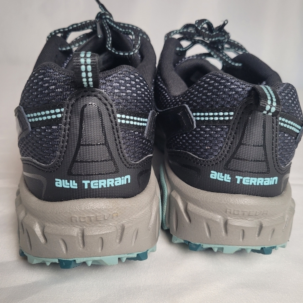 New Balance 412v3 All Terrain Trail Running Shoe Black/Blue EUC Size M 10.5 W 12 - Picture 5 of 11